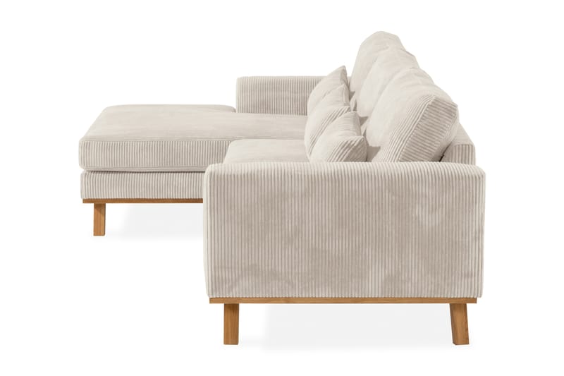 Copenhagen 4-personers L Sofa Manchester Divan Venstre - Beige - Møbler - Sofaer - Sofa med chaiselong