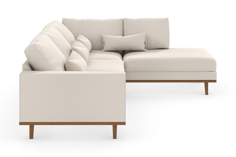 Copenhagen 4-personers L Sofa Divan Højre - Beige/Eg - Møbler - Sofaer - Sofa med chaiselong