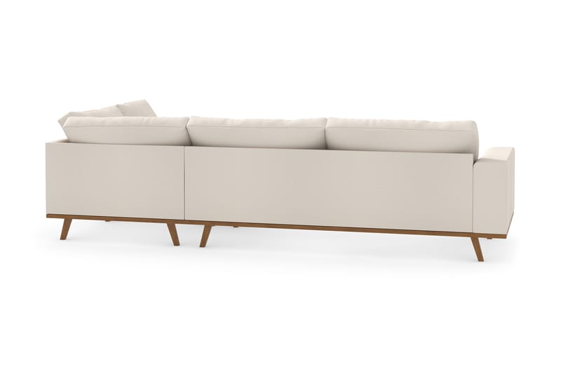 Copenhagen 4-personers L Sofa Divan Højre - Beige/Eg - Møbler - Sofaer - Sofa med chaiselong