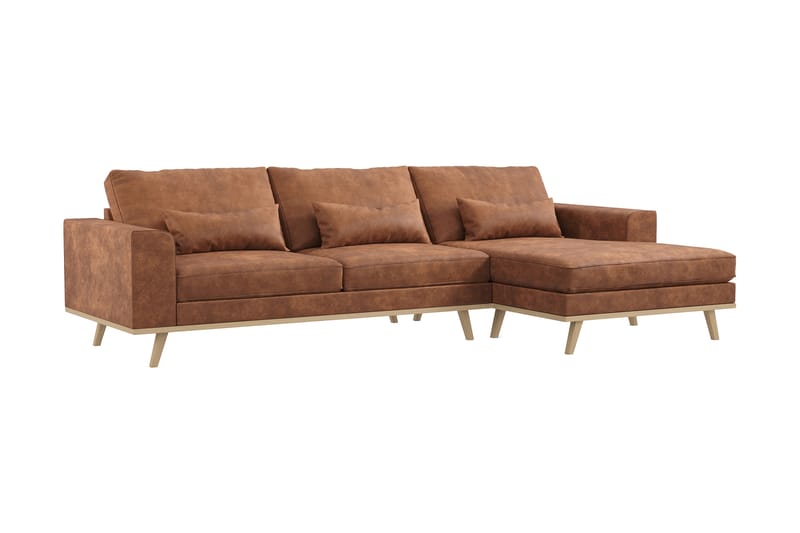 Copenhagen Chaiselongsofa - Brun - Møbler - Sofaer - Sofa med chaiselong