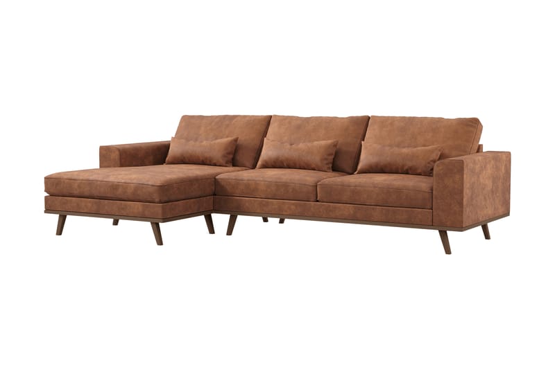 Copenhagen Chaiselongsofa - Brun - Møbler - Sofaer - Sofa med chaiselong