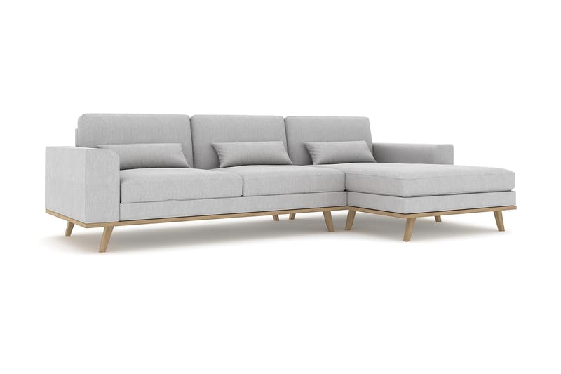 Copenhagen Chaiselongsofa - Linned Grå - Møbler - Sofaer - Sofa med chaiselong