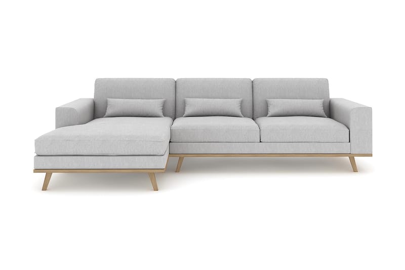 Copenhagen Chaiselongsofa - Linned Grå - Møbler - Sofaer - Sofa med chaiselong