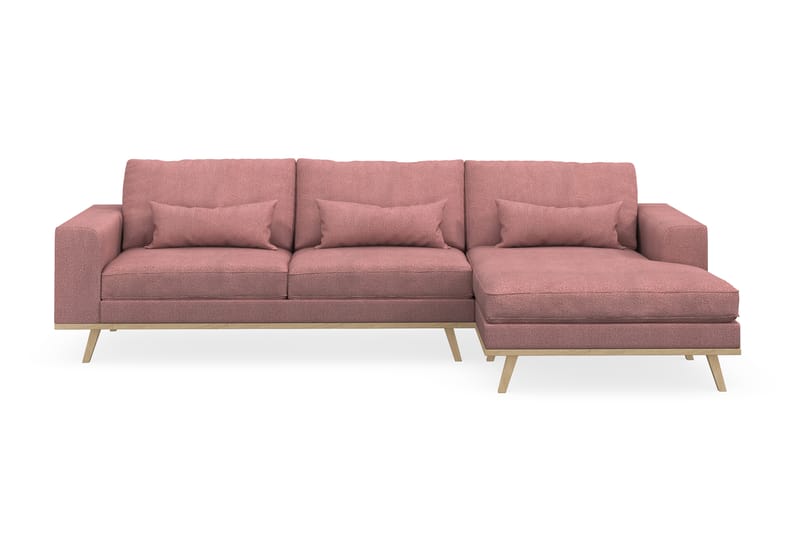 Copenhagen Chaiselongsofa - Lyserød - Møbler - Sofaer - Sofa med chaiselong