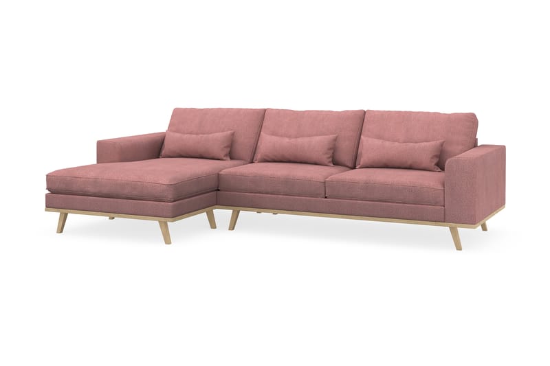 Copenhagen Chaiselongsofa - Lyserød - Møbler - Sofaer - Sofa med chaiselong