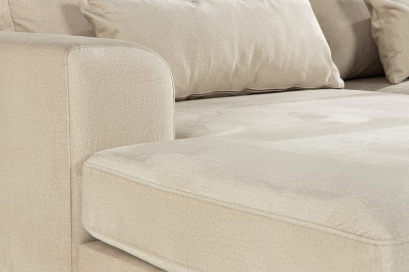 Copenhagen Chaiselongsofa Velour - Beige - Møbler - Sofaer - Sofa med chaiselong