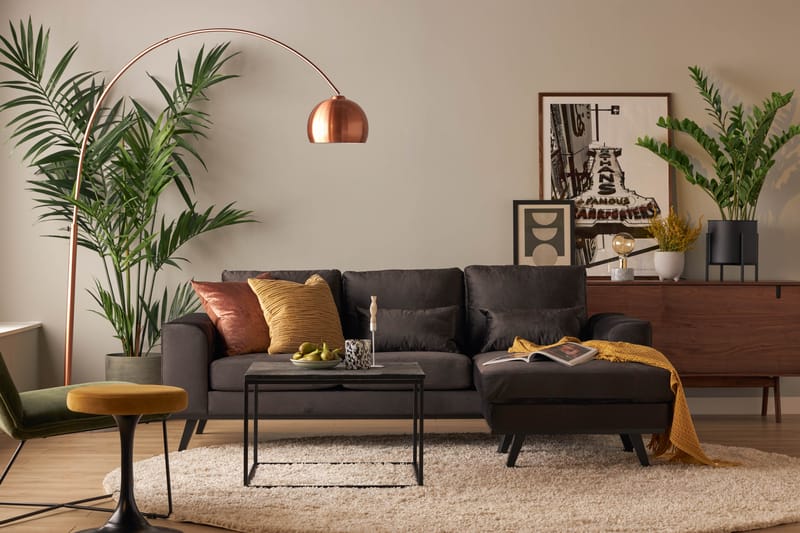 Copenhagen Compact L Sofa Vendbar Divan Højre - Grå - Møbler - Sofaer - Sofa med chaiselong