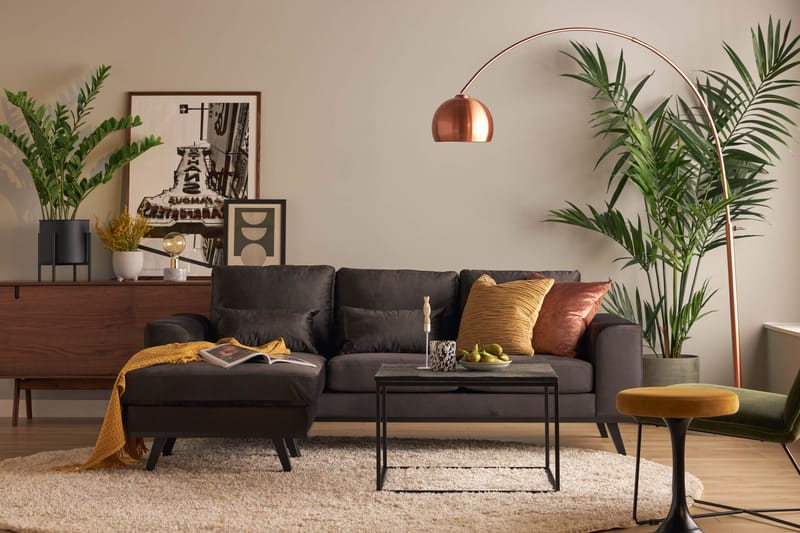 Copenhagen Compact L Sofa Vendbar Divan Højre - Grå - Møbler - Sofaer - Sofa med chaiselong