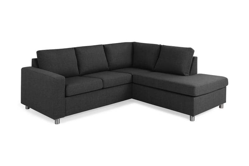 Crazy 2-Pers. Sofa med Chaiselong Højre - Antracit - Møbler - Sofaer - Sofa med chaiselong