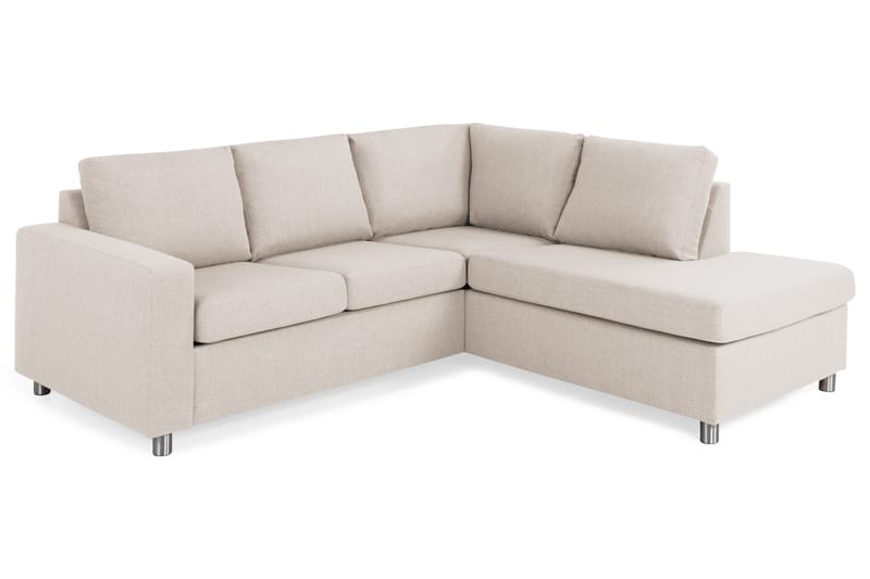 Crazy 2-Pers. Sofa med Chaiselong Højre - Beige - Møbler - Sofaer - Sofa med chaiselong