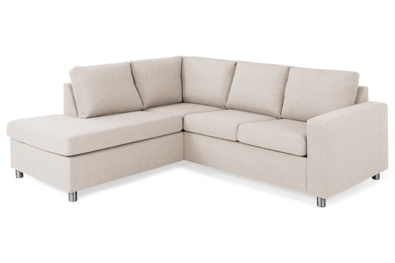 Crazy 2-Pers. Sofa med Chaiselong Venstre - Beige - Møbler - Sofaer - Sofa med chaiselong