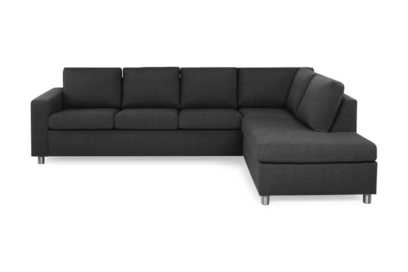 Crazy 3-Pers. Sofa med Chaiselong Højre - Antracit - Møbler - Sofaer - Sofa med chaiselong