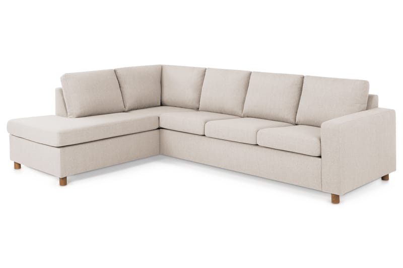 Crazy 3-Pers. Sofa med Chaiselong Venstre - Beige - Møbler - Sofaer - Sofa med chaiselong