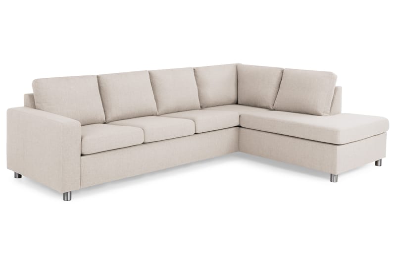 Crazy 3-Pers. Sofa med Chaiselong Højre - Beige - Møbler - Sofaer - Sofa med chaiselong