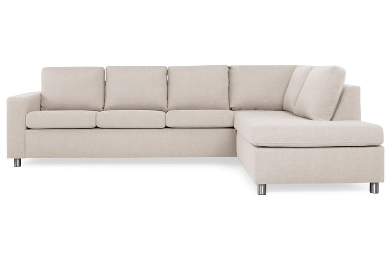 Crazy 3-Pers. Sofa med Chaiselong Højre - Beige - Møbler - Sofaer - Sofa med chaiselong