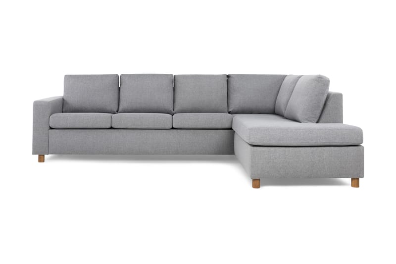 Crazy 3-Pers. Sofa med Chaiselong Højre - Lysegrå - Møbler - Sofaer - Sofa med chaiselong