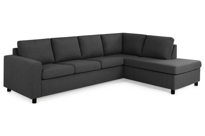 Crazy 3-Pers. Sofa med Chaiselong Højre - Antracit - Møbler - Sofaer - Sofa med chaiselong