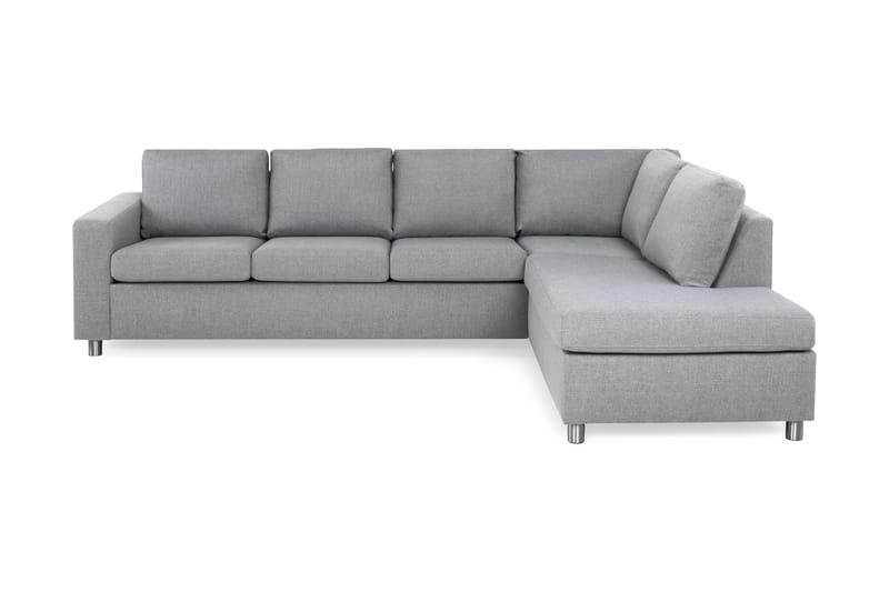 Crazy 3-Pers. Sofa med Chaiselong Højre - Lysegrå - Møbler - Sofaer - Sofa med chaiselong