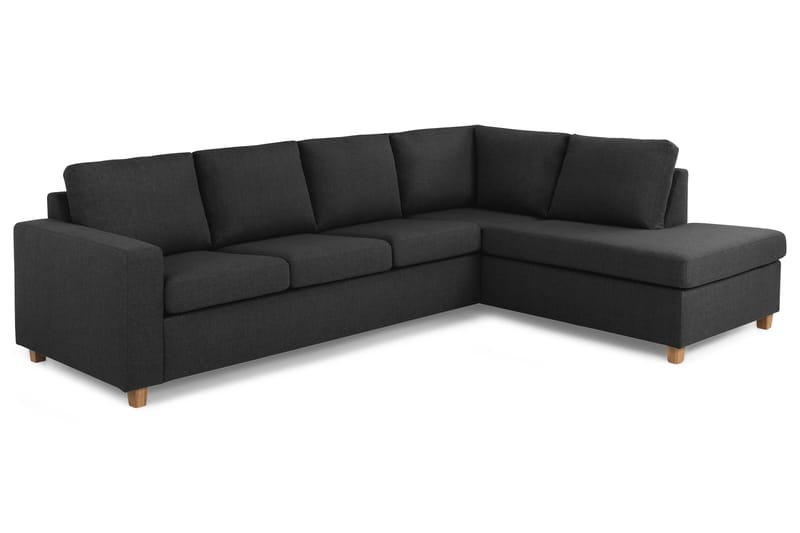 Crazy 3-Pers. Sofa med Chaiselong Højre - Antracit - Møbler - Sofaer - Sofa med chaiselong