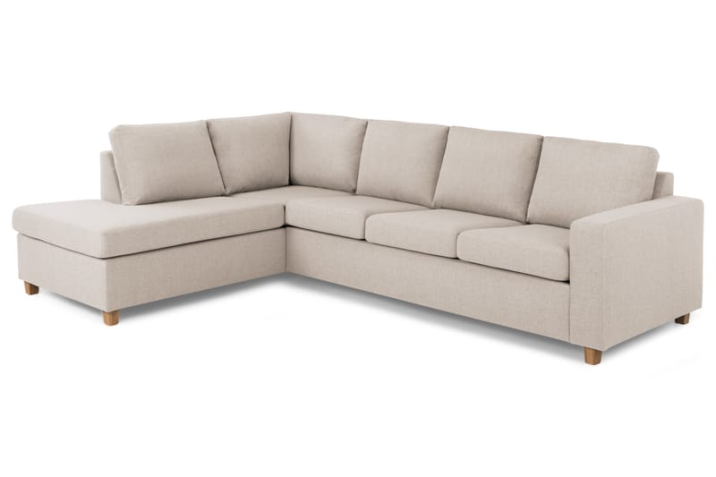 Crazy 3-Pers. Sofa med Chaiselong Venstre - Beige - Møbler - Sofaer - Sofa med chaiselong