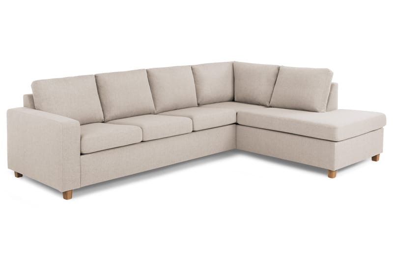 Crazy 3-Pers. Sofa med Chaiselong Højre - Beige - Møbler - Sofaer - Sofa med chaiselong