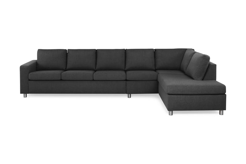 Crazy 4-Pers. Sofa med Chaiselong Højre - Antracit - Møbler - Sofaer - Sofa med chaiselong