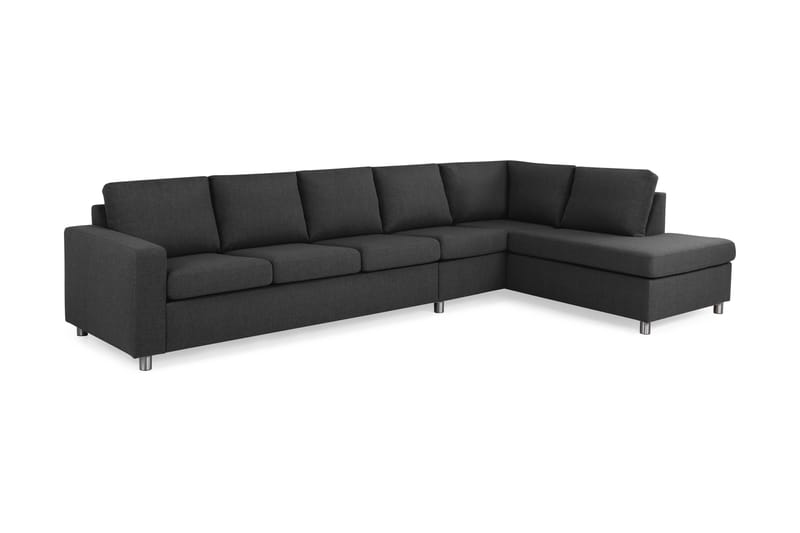 Crazy 4-Pers. Sofa med Chaiselong Højre - Antracit - Møbler - Sofaer - Sofa med chaiselong