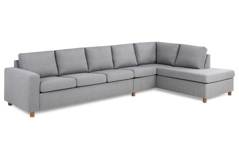 Crazy 4-Pers. Sofa med Chaiselong Højre - Lysegrå - Møbler - Sofaer - Sofa med chaiselong