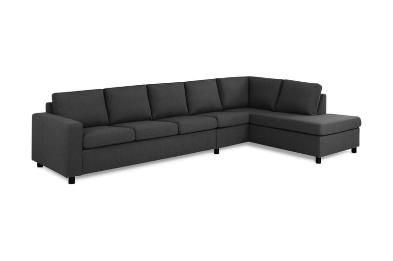 Crazy 4-Pers. Sofa med Chaiselong Højre - Antracit - Møbler - Sofaer - Sofa med chaiselong