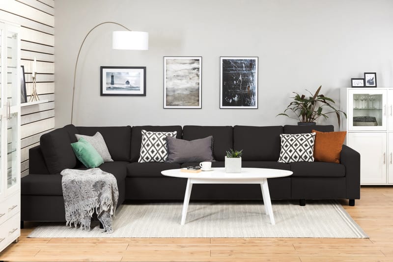 Crazy 4-Pers. Sofa med Chaiselong Venstre - Antracit - Møbler - Sofaer - Sofa med chaiselong