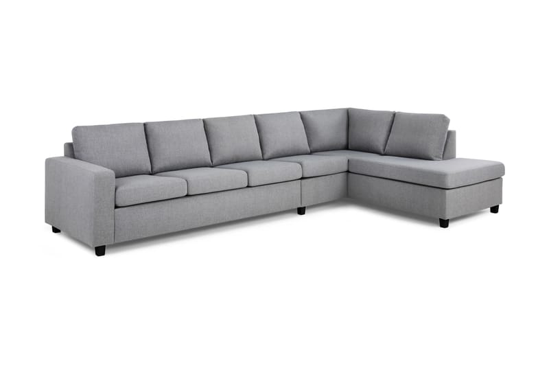 Crazy 4-Pers. Sofa med Chaiselong Højre - Lysegrå - Møbler - Sofaer - Sofa med chaiselong