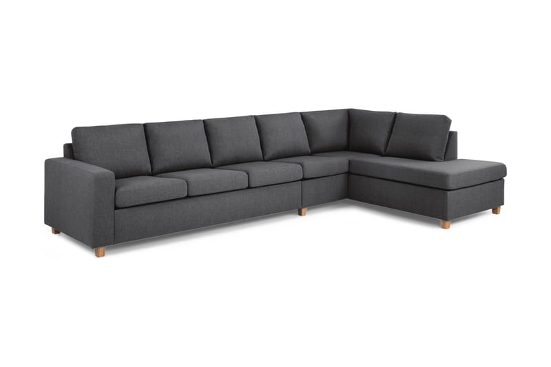 Crazy 4-Pers. Sofa med Chaiselong Højre - Mørkegrå - Møbler - Sofaer - Sofa med chaiselong