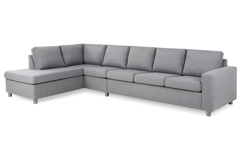 Crazy 4-Pers. Sofa med Chaiselong Venstre - Lysegrå - Møbler - Sofaer - Sofa med chaiselong