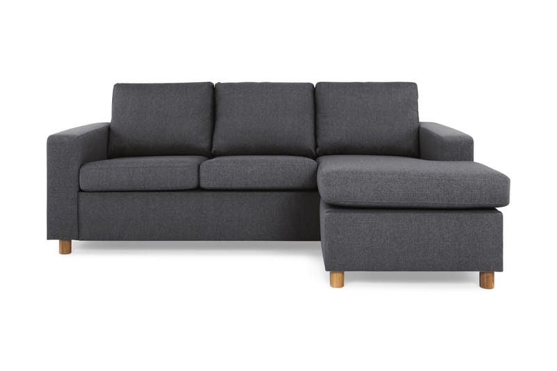 Crazy Chaiselongsofa 3-Pers. Vendbar - Mørkegrå - Møbler - Sofaer - Sofa med chaiselong