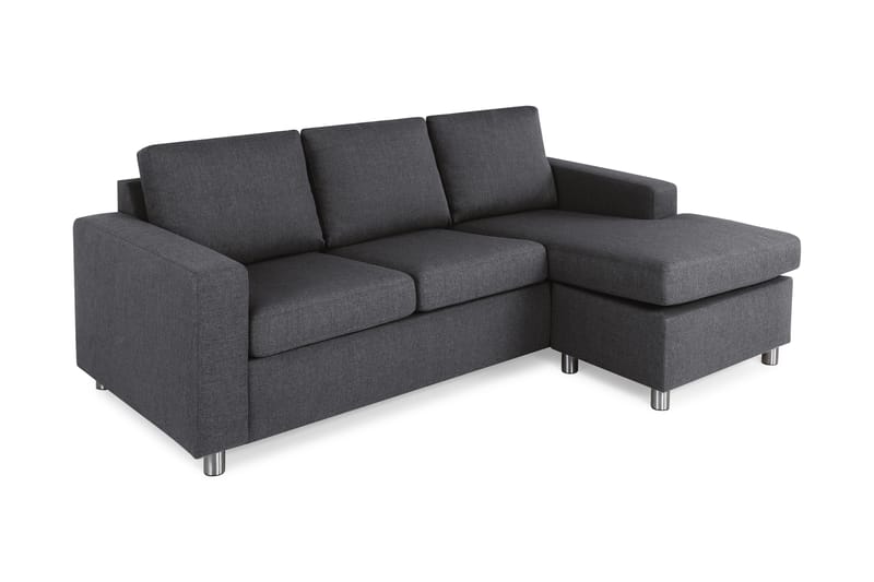 Crazy Chaiselongsofa 3-Pers. Vendbar - Mørkegrå - Møbler - Sofaer - Sofa med chaiselong