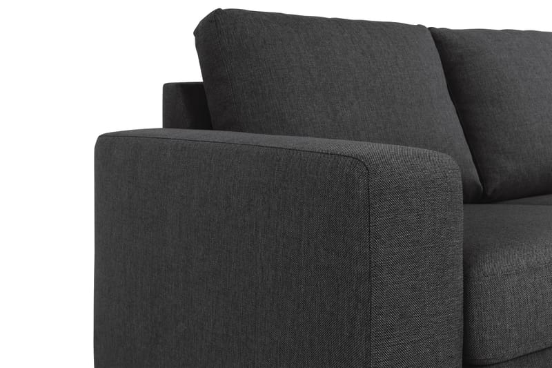 Crazy Chaiselongsofa 3-Pers. Vendbar - Antracit - Sofa med chaiselong - 3 personers sofa med chaiselong