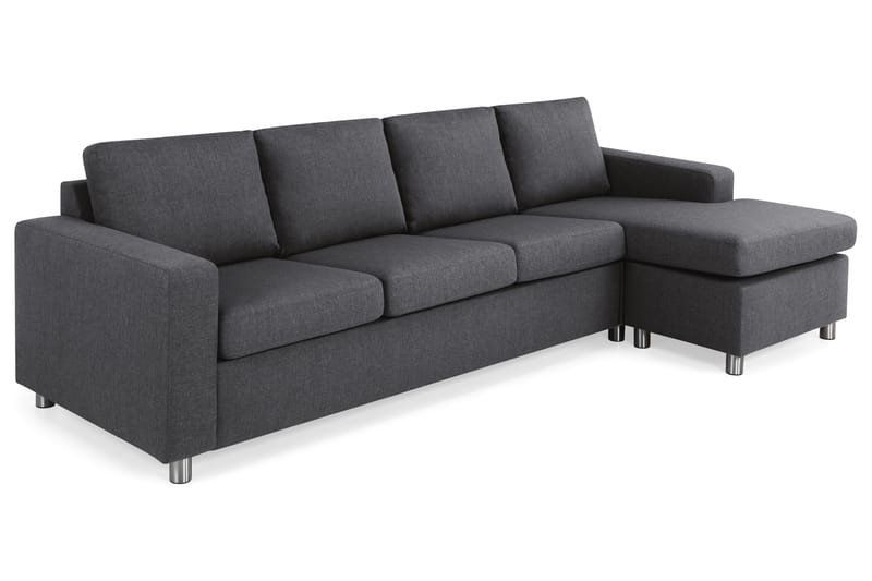 Crazy Chaiselongsofa 4-Pers. Vendbar - Mørkegrå - Møbler - Sofaer - Sofa med chaiselong