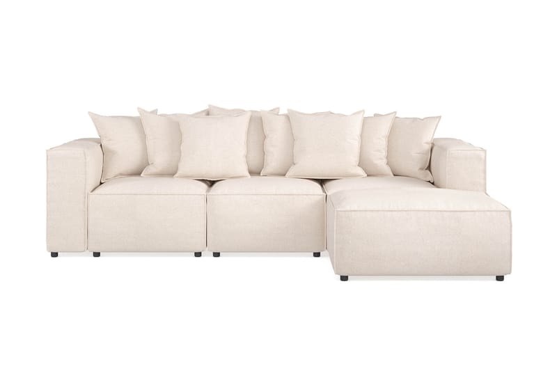 Cubo Dyb Sofa 3-personers med Divan 296 cm bred - Beige - Møbler - Sofaer - Sofa med chaiselong