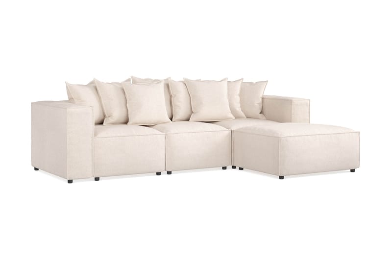 Cubo Dyb Sofa 3-personers med Divan 296 cm bred - Beige - Møbler - Sofaer - Sofa med chaiselong