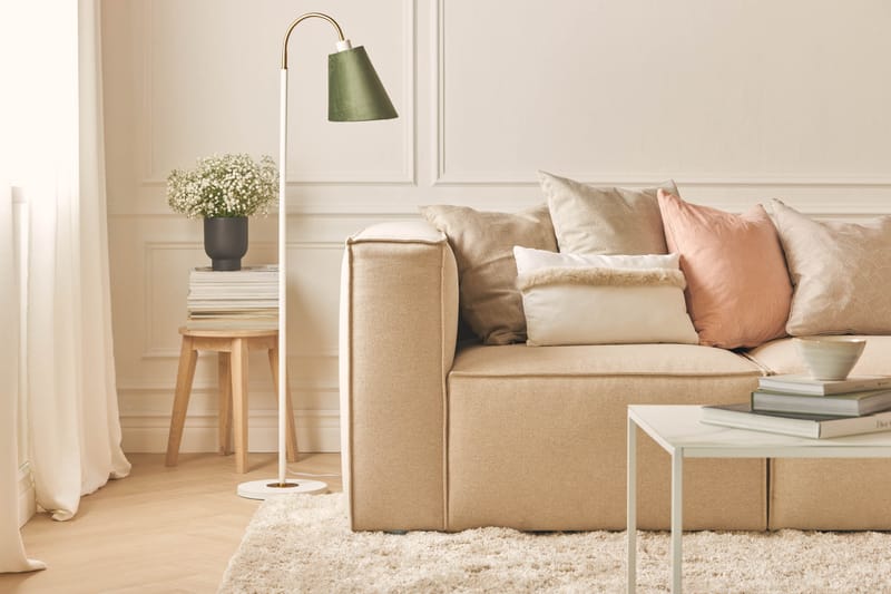 Cubo Dyb Sofa 3-personers med Divan 296 cm bred - Beige - Møbler - Sofaer - Sofa med chaiselong