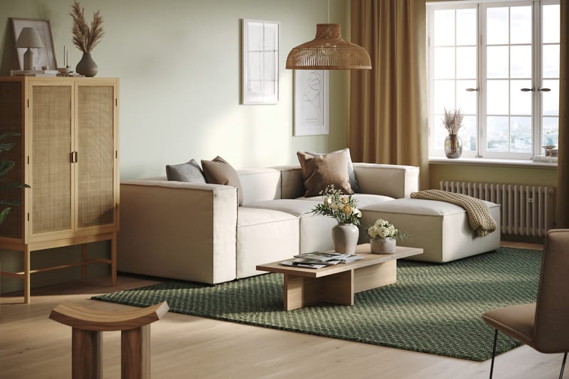 Cubo L-sofa Vendbar - Beige - Møbler - Sofaer - Sofa med chaiselong