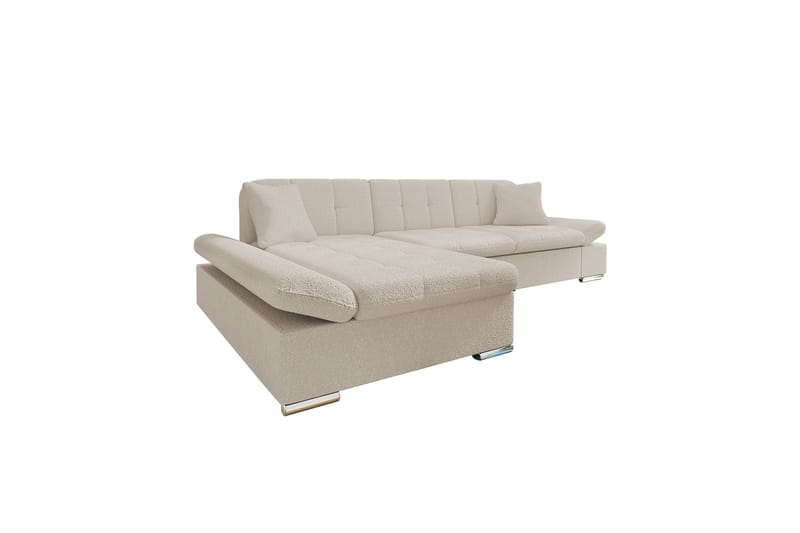 Djerra Sofa med Divan 3-personers - Beige - Møbler - Sofaer - Sofa med chaiselong