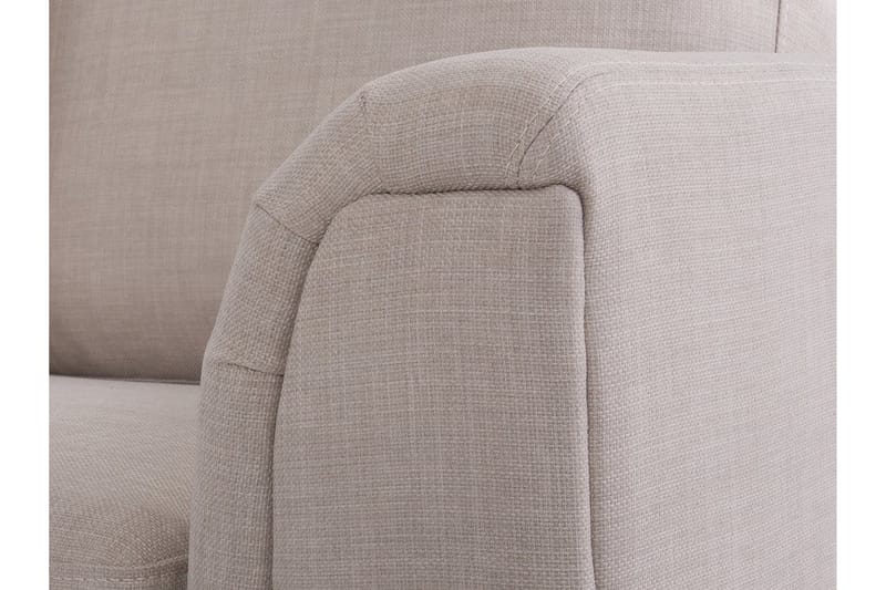 Dugard Hjørnesofa Højre + Fodskammel - Beige - Møbler - Sofaer - Sofa med chaiselong