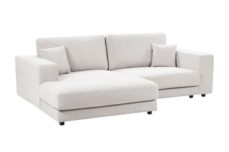 Ersi Sofa med Chaiselong 3-personers - Hvid/Sort - Møbler - Sofaer - Sofa med chaiselong