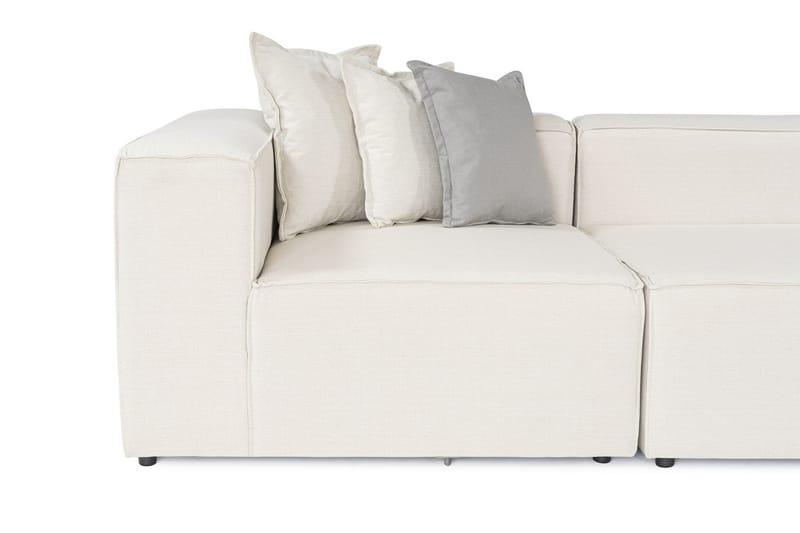 Fahmida Sofa med Chaiselong 3-personers - Ecru - Møbler - Sofaer - Sofa med chaiselong