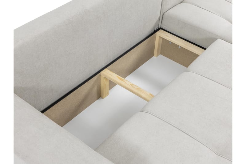 Flo Sofa med Divan 3-personers - Lys grå - Møbler - Sofaer - Sofa med chaiselong