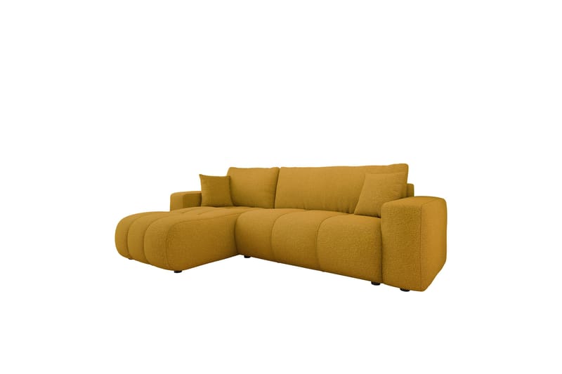 Flo Sofa med Divan 3-personers - Gul - Møbler - Sofaer - Sofa med chaiselong