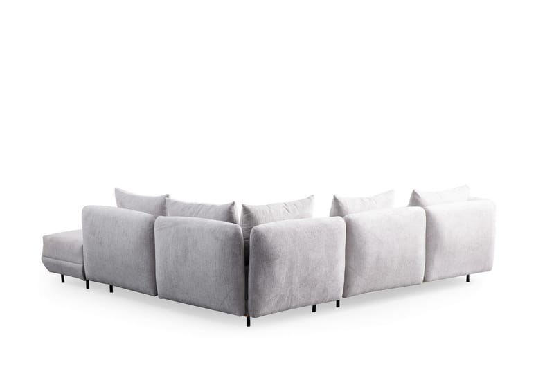 Floransa 4-personers Sofa med Chaiselong - Lysegrå - Møbler - Sofaer - Sofa med chaiselong