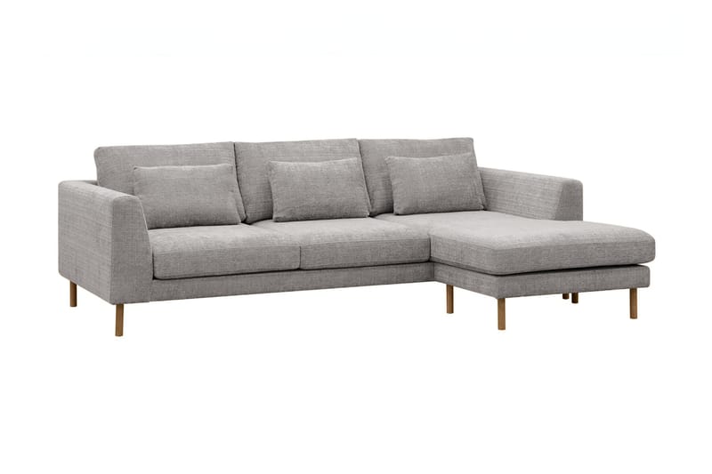 Florenz 3-personers Sofa med Divan Højre - Lysegrå - Møbler - Sofaer - Sofa med chaiselong