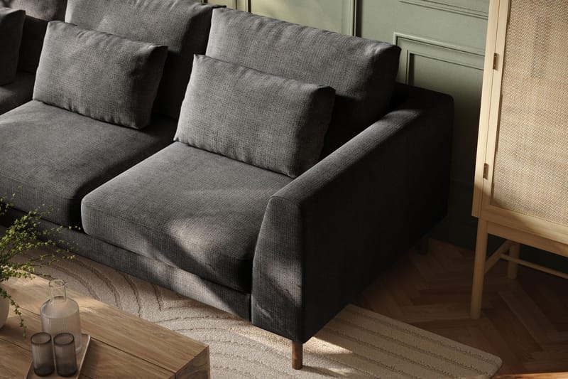 Florenz 3-personers Sofa med Divan Venstre - Grå - Møbler - Sofaer - Sofa med chaiselong